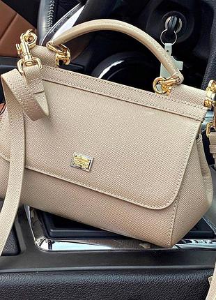 Сумка в стилі dolce gabbana sicily міні шкіра