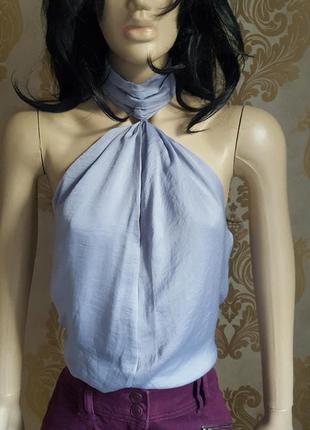 Новая свободная блуза-топ с чокером