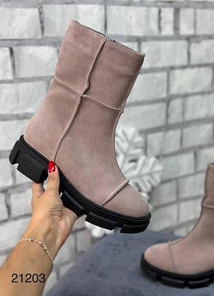 Натуральная кожа замши все размеры ботинки