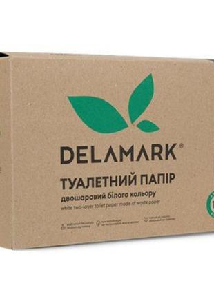Туалетний папір delamark 2 шари 150 відривів 6 рулонів (4820152331045)