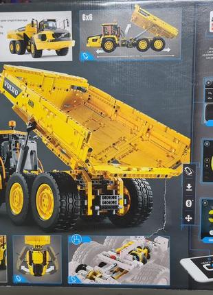 Lego technic шарнирный самосвал volvo a25f 6х6 (42114) новий!