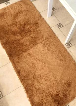 Хутряний ворсистий килимок травка 185х90/приліжковий килимок із довгим ворсом