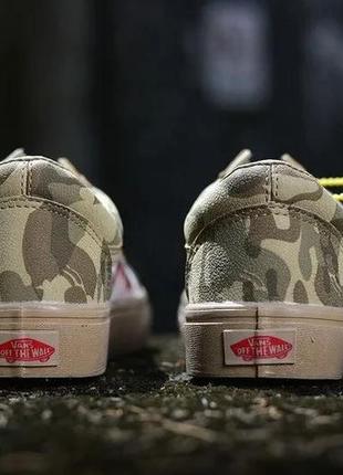 Кеды мужские vans old skool green camo, зеленые, ванс олд скул6 фото