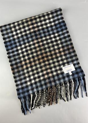 Вовняний шарф в клітинку edinburgh 100% lambswool