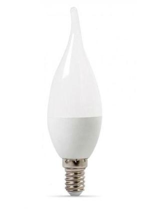 Світлодіодна лампа maxus 1-led-739 c37 6w 4100k 220v e14 tail