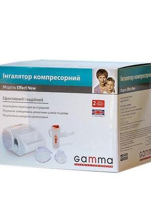 Ингалятор компрессорный gamma effect new гарантия 2 года