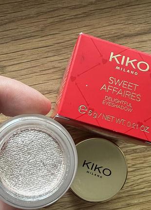 Кремовые тени с эффектом ультраметаллик kiko milano sweet affaires