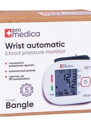 Говорящий тонометр promedica bangle smart автоматический на запястье гарантия 10 лет