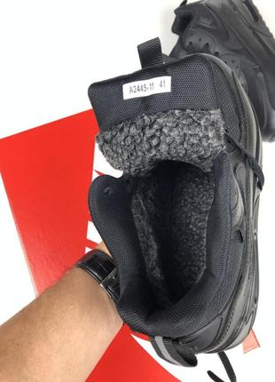 Зимние кроссовки nike air max 90 surplus black на меху ботинки для мужчин зима7 фото
