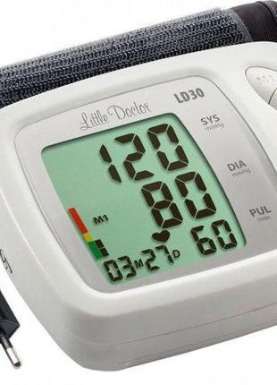 Тонометр little doctor ld-30 автоматический на плечо с адаптером гарантия 5 лет