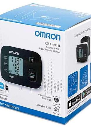 Тонометр omron rs3 intelli it (hem-6161t-e) автоматичний на зап'ясті гарантія 5 років2 фото