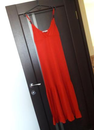 Длинное летнее легкое платье сарафан clockhouse3 фото