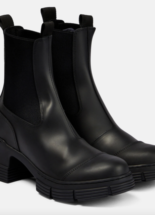 Ganni rubber ankle boots1 фото