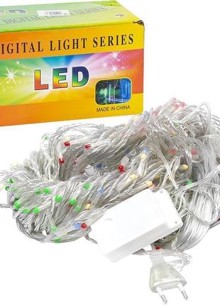 Гірлянда електрична штора 3*2 метра 240l кольорова led d-5