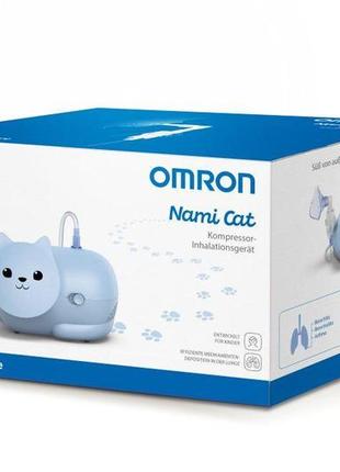 Ингалятор (небулайзер) omron nami cat (ne-c303k-kde) для детей компрессорный гарантия 3 года5 фото