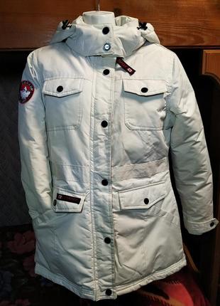 Фирменная, очень теплая,женская зимняя куртка,парка 44-46 р-canada