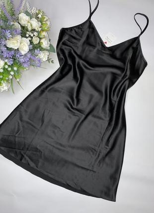 Черная сатиновая рубашка lovable1 фото