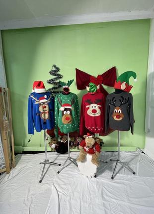 Різдвʼяні светрики з оленями2 фото