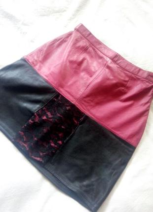 Натуральная кожаная юбка от avon