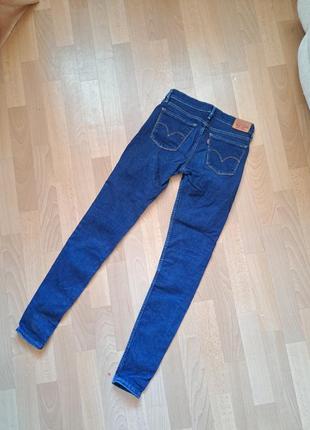 Синие джинсы скинни2 фото