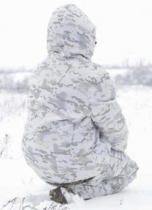 Маскувальний костюм зимовий, маскхалат білий - multicam alpine.
