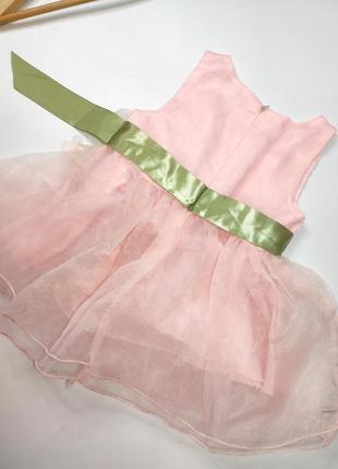 Платье праздничное на девочку розового цвета пышное от бренда msi4 фото