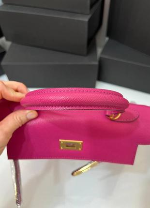 Сумка кожаная в стиле hermes kelly 28 cm премиум3 фото