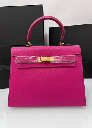 Сумка кожаная в стиле hermes kelly 28 cm премиум