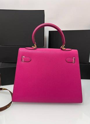 Сумка кожаная в стиле hermes kelly 28 cm премиум2 фото