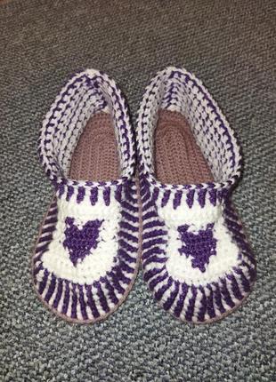 Новые домашние тапочки, носки, следки handmade
