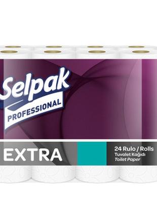Туалетний папір selpak professional extra двошаровий 22.3 м 24 рулони (8690530783621)