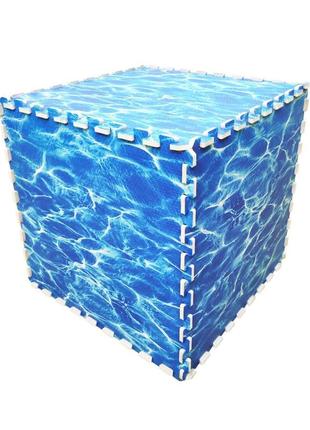 Пол пазл — модульне підлогове покриття 600x600x10 мм океан (мр5) sw-000001414 фото
