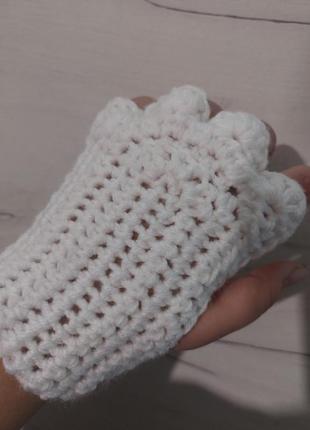 Митенки кошачьи лапки перчатки без пальчиков