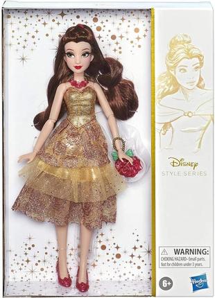 Лялька шарнірна disney принцеса белль/ бель princess style series, belle doll "красавица и чудовище"