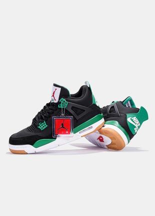 Кросівки nike air jordan 4 x off-white green glow