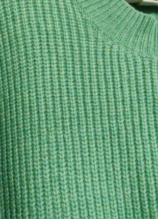 Зелений светр з вовною h&m2 фото