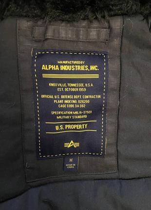 Зимова куртка парка alpha industries (m)7 фото