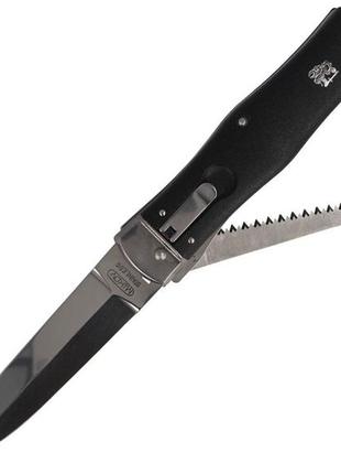 Складной пружинный нож с пилою mikov predator abs 241-nh-2/kp черный 007792