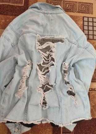 Джинсова куртка курточка джинсовка6 фото