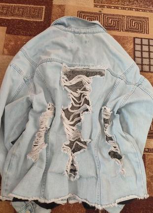 Джинсова куртка курточка джинсовка7 фото
