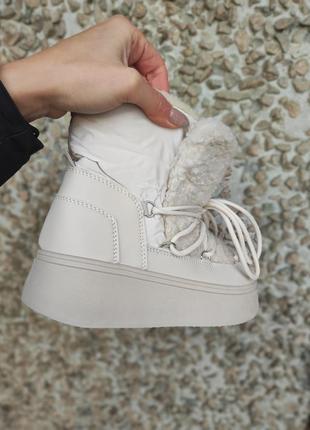 24см дутики з хутром шерпа баранець