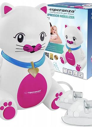 Ингалятор компрессорный небулайзер esperanza kitty ecn003 польша