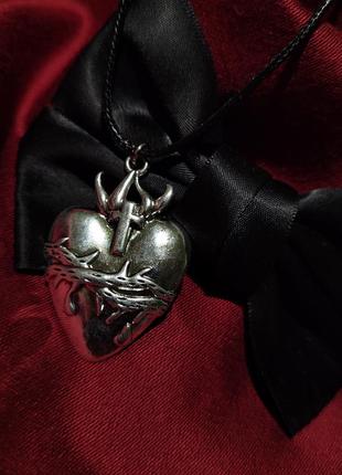 Кулон с сердцем, подвеска, медальон2 фото