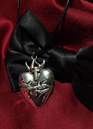 Кулон с сердцем, подвеска, медальон1 фото