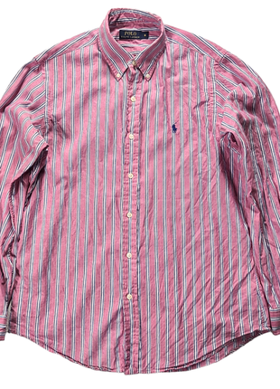 Polo ralph lauren брендовая рубашка мужская м