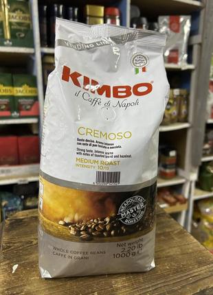 Кава в зернах kimbo cremoso 1000 г (італія)