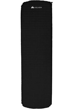 Самонадувний матрац килим volven ultralight 183 x 51 x 3,8см чорний1 фото