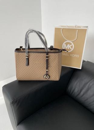 Вместительная большая сумка michael kors jet set big на два отклонение корс1 фото