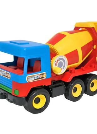 Іграшкова машинка middle truck "бетономішалка" 39223 (red-yellow)