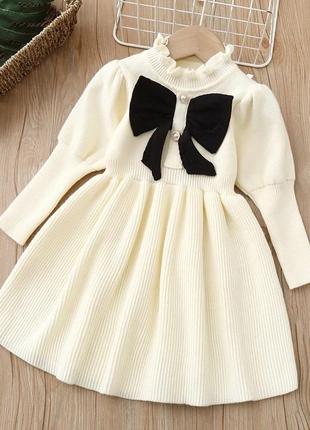 Тёплое платье для девочки